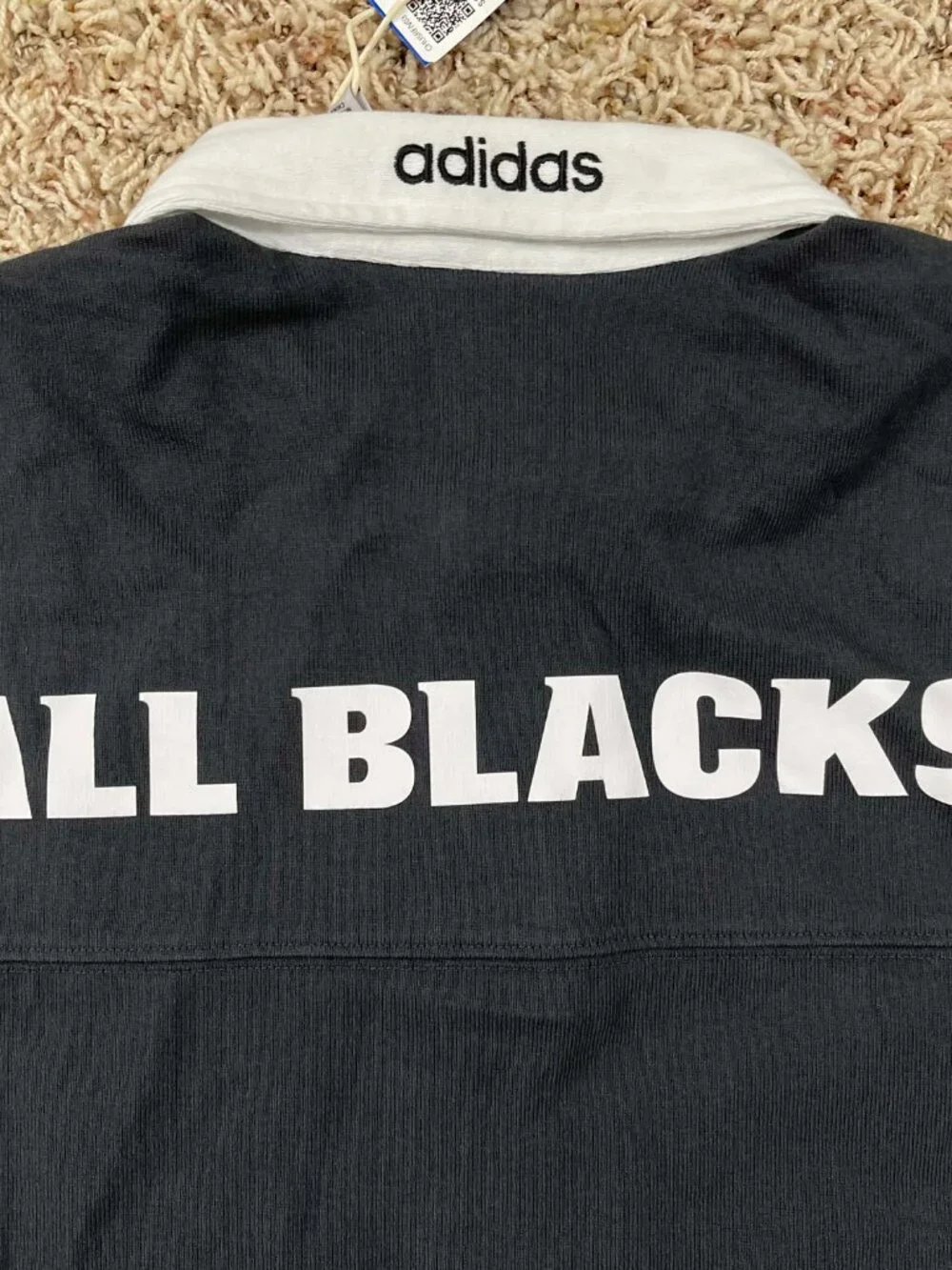 Adidas Originals & All Blacks Men’s Heritage Rugby Polo Shirt, Size Medium (New)